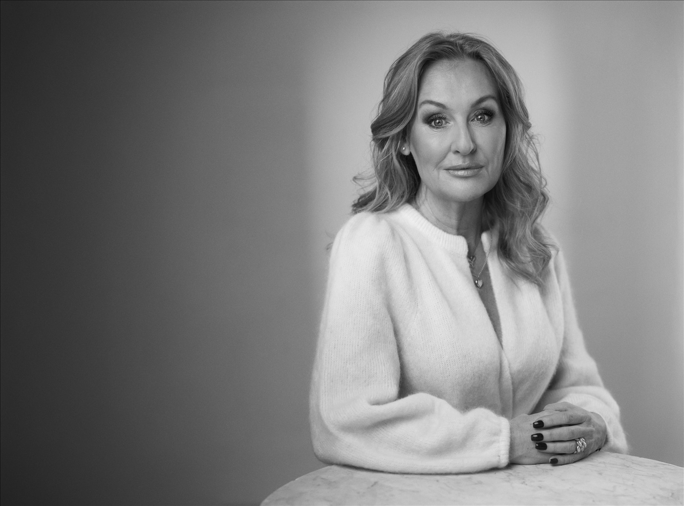 Black and white portrait of jessica macdowall