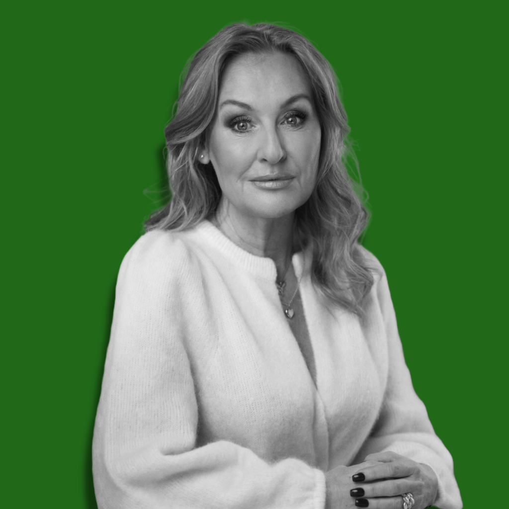 Jessica MacDowall with green background